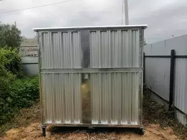 Хозблок для инструментов и садовой техники в цинковом цвете в дер. Слобода, Конаковский м.о, Тверская обл.