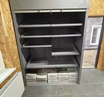 Роллетный шкаф для документов в светло-сером цвете в пос. Щапово, Кранопахорский р-н, Троицкий адм.окр, г. Москва