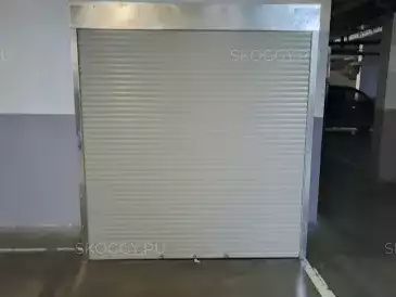 Роллетный шкаф для колес и вещей в цинковом цвете в паркинг в г. Мытищи