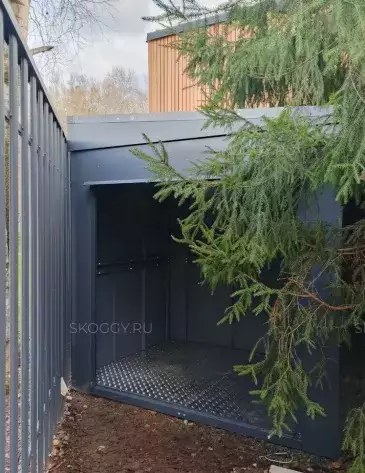 Премиум хозблок для садовой мебели в графитовом цвете в дер. Сколково, Одинцовский р-н, МО