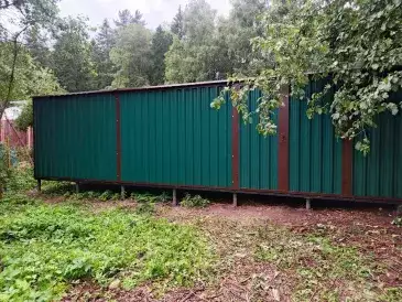 Усиленный складской хозблок в двух цветах для хранения текстиля в пос.г.типа, Лесной